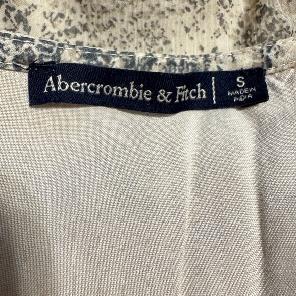 🎉😀CLEARANCE SALE😀🎉ABERCROMBIE & FITCH Snake Print Mini Wrap Dress Sz. S - Picture 6 of 10